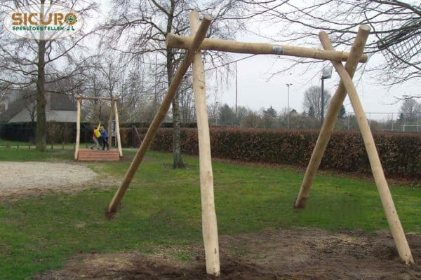 Kabelbaan met plateau