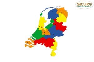 Landkaart Nederland