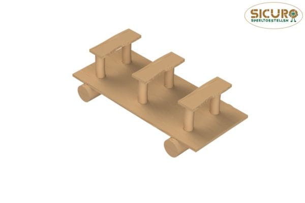 Speelwagon met bankjes Robinia