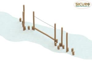 Balanceerparcours over water