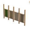 Voelwand 4-delig Robinia