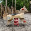 Robinia veerelement paard