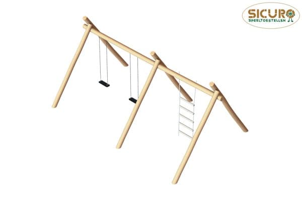 Combinatieschommel met klimladder