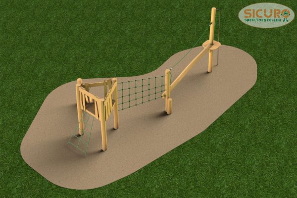 Manu klimparcours met oploopboom