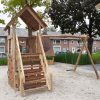 Speelhuisje met glijbaan combi enkel