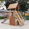 Speelhuisje met glijbaan combi enkel