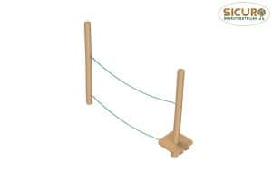 Touwbrug robinia met plateau