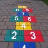 Hinkelbaan 4-kleurig 60x60