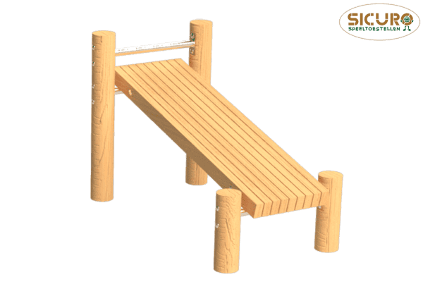 3109R Buikspierbankje Robinia Calisthenics toestel 00