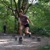 Hink-stap-sprong toestel