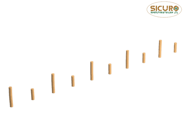 3009_Bokspring_slalompalen_01 Bokspring-slalom palen