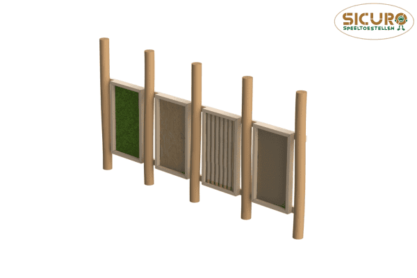 Voelwand 4-delig Robinia