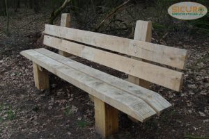 2118 Eiken zitbank leuning 01