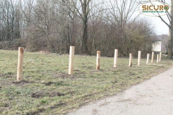 Bokspring-slalom palen