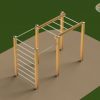 Freestyle combi met monkeybar - Calisthenics 4 thuis
