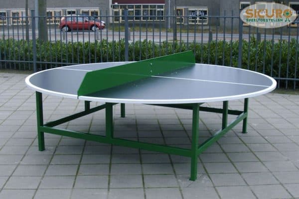 WD1065B Tafeltennistafel Pinpongtafel Metaal Rond 02